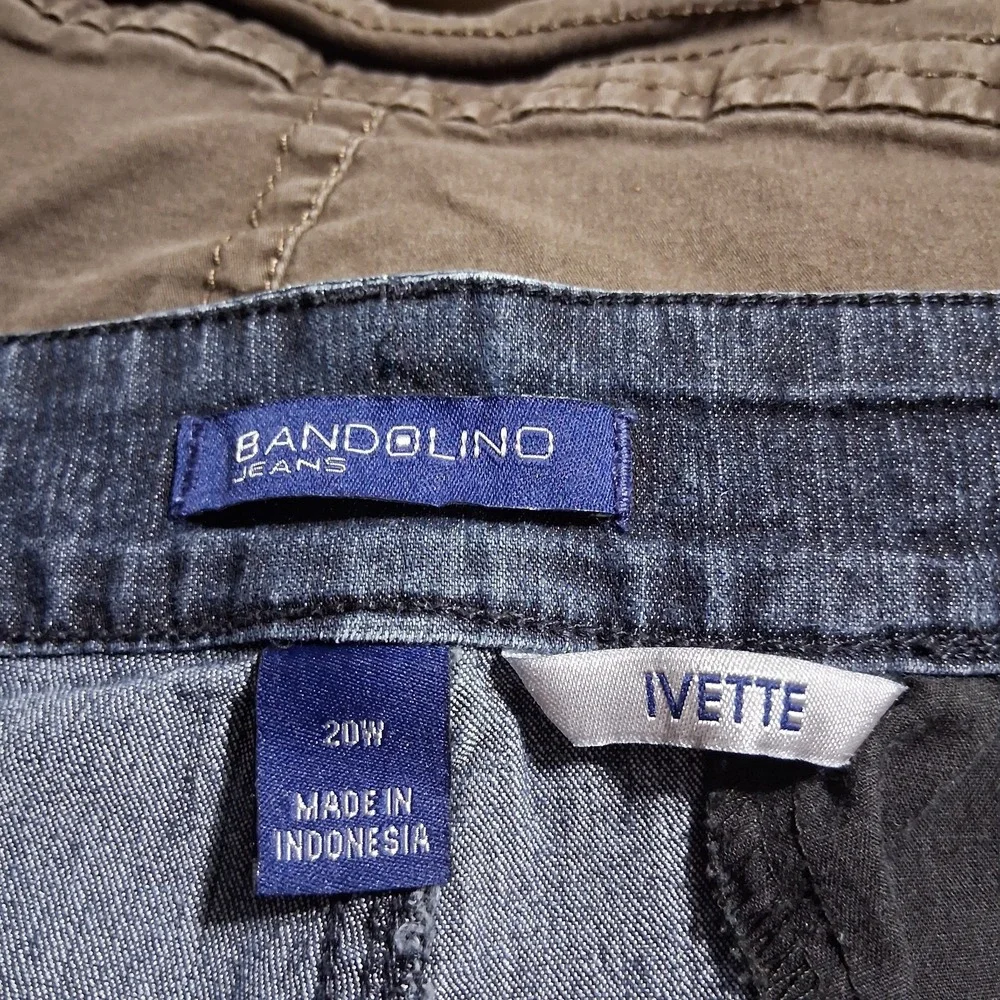 Bandolino Jeans Womens Plus Size 20W Ivette Jean Bermuda Style to Knee 5 pocket